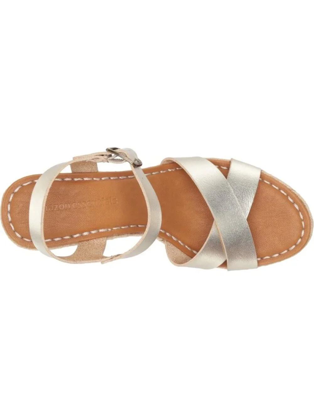 Stylish Women's Espadrille Wedge Sandals, Adjustable Buckle & Elastic Strap